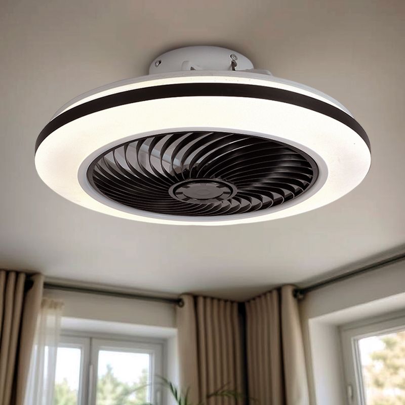 Moderni kattotuuletin musta, Gonda, 40W, 3000K LED, kaukosäätimellä