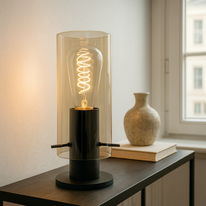 Design pöytävalaisin meripihka, Dilaram, katkaisimella Design pöytävalaisin meripihka, Dilaram, katkaisimella