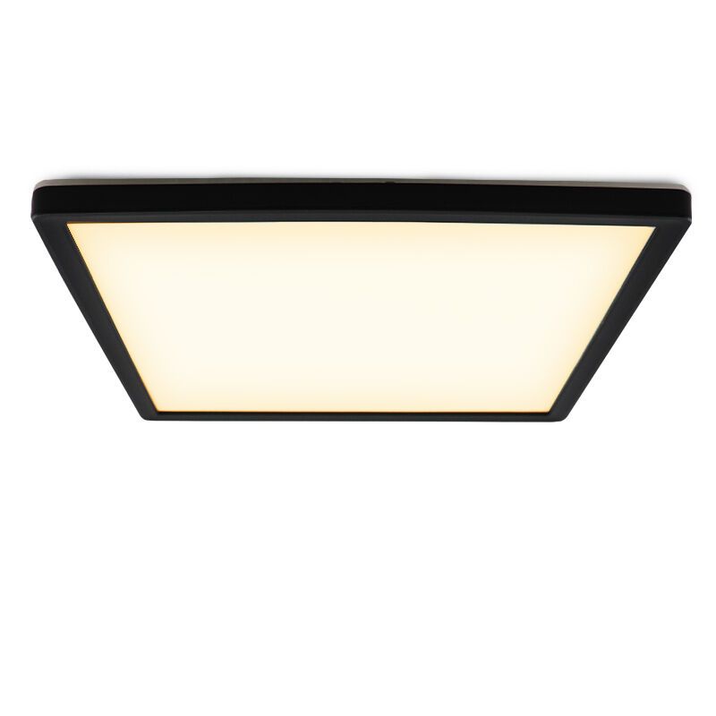 Muovi kattolamppu musta, Shona, 22W, 3000K LED, 3-portaisesti himmennettävä