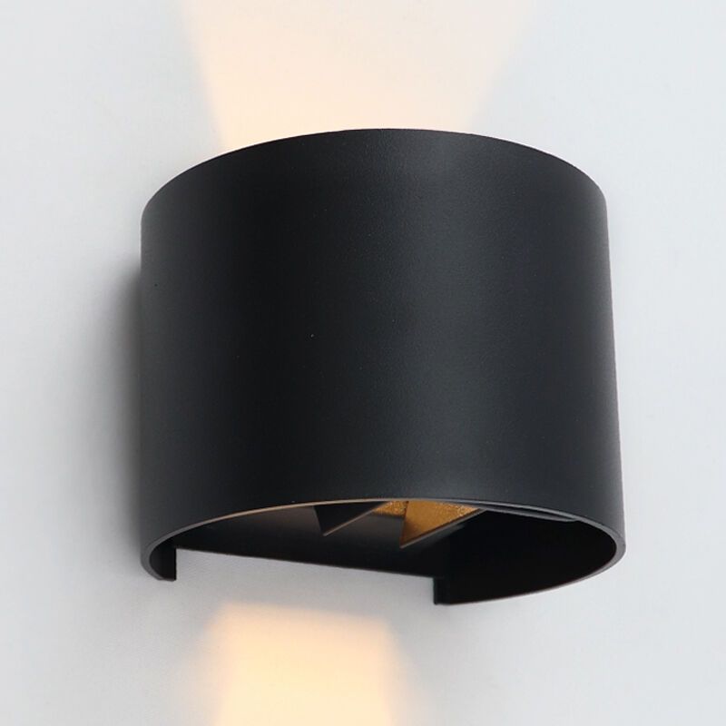 Moderni ylös alas seinävalaisin musta, Dion, 6W, 3000K LED, IP65