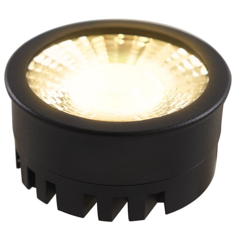 Himmennettävä Olucia LED-moduulilamppu Vivian, musta, 5W, himmennettävä lämpimäksi Himmennettävä Olucia LED-moduulilamppu Vivian, musta, 5W, himmennettävä lämpimäksi
