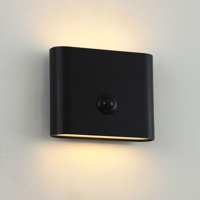 Moderni ladattava seinävalaisin musta, Rodigo, 1W, 3000K LED, IP44