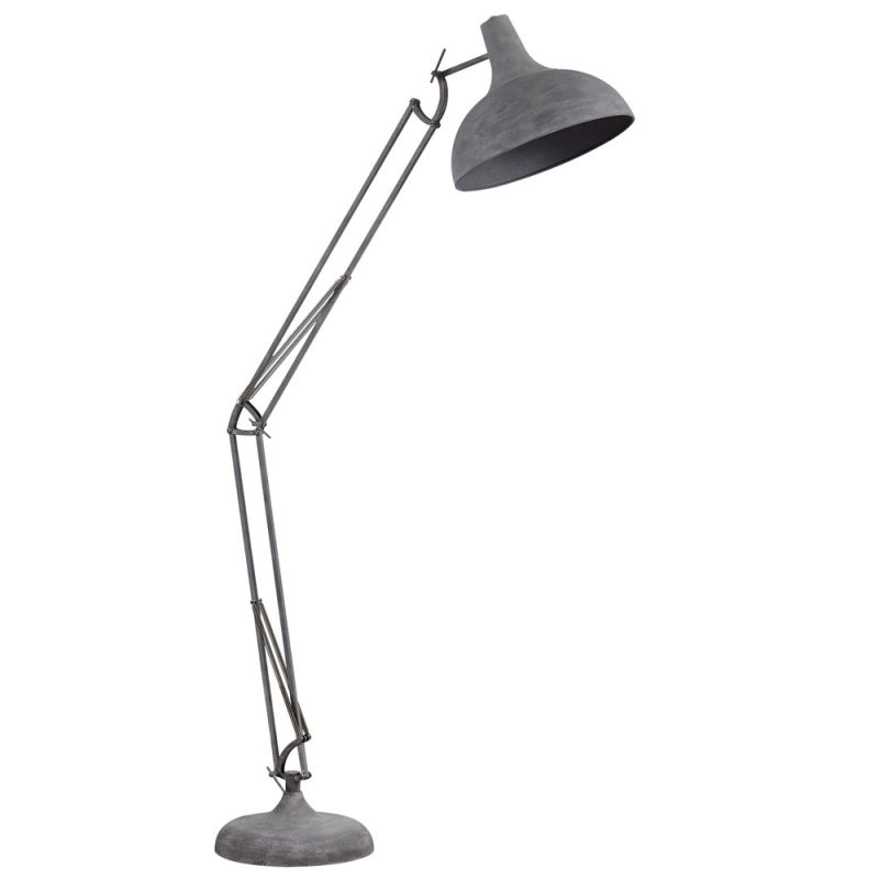 Teollinen gulv lampe harmaa, Hobbo