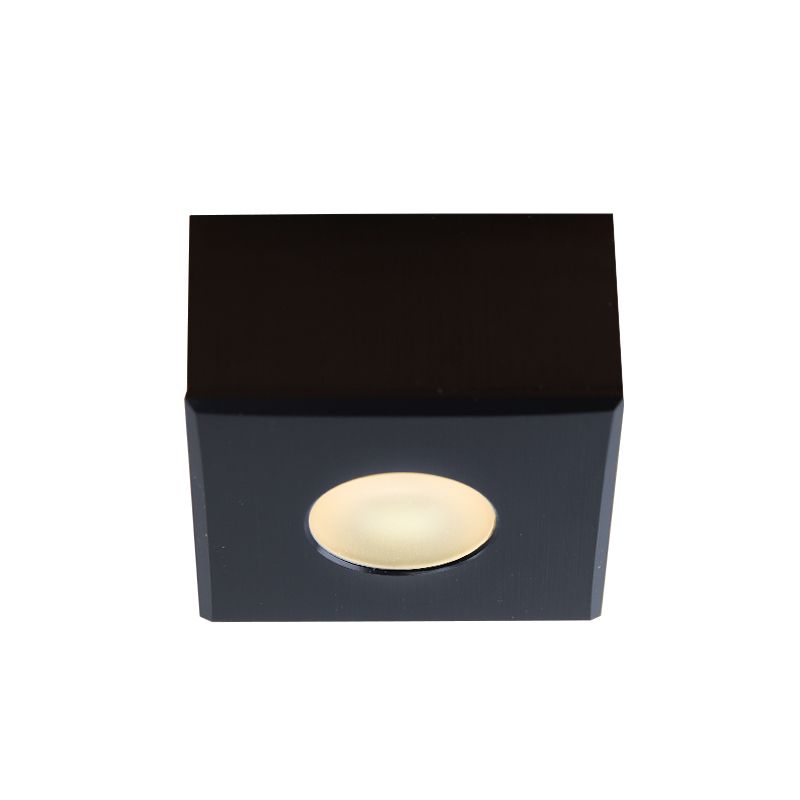 Alumiini veranda upotettava spottivalaisin musta, Fredo, 3W, 2700K LED, IP44