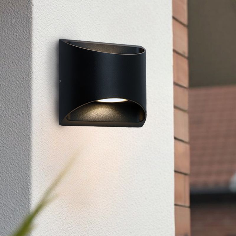 Moderni ulkovalaisin musta, Stein, 8W, 3000K LED, IP54