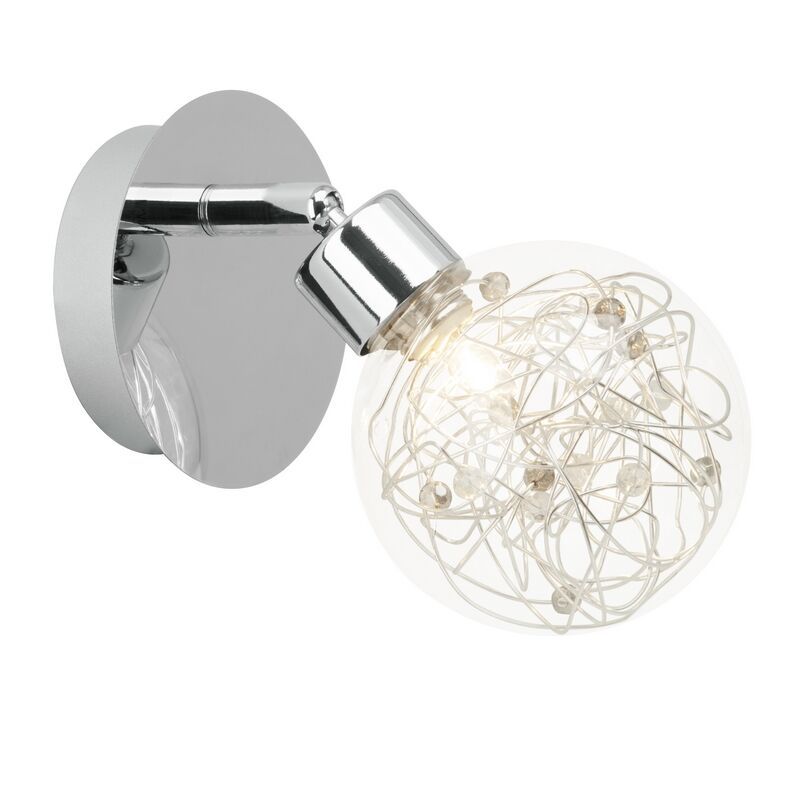 Design seinäspotti kromi, Nessa