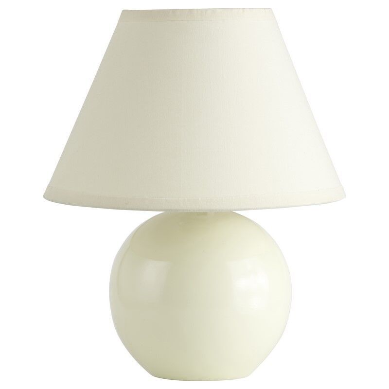 Keramiikka pöytävalaisin beige, Pilar, katkaisimella Keramiikka pöytävalaisin beige, Pilar, katkaisimella