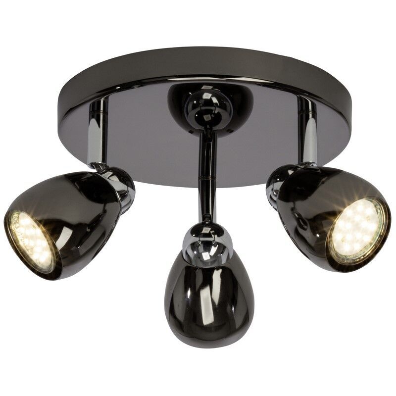 Metalli kattovalaisin musta, Khadra, 3W, 3000K LED