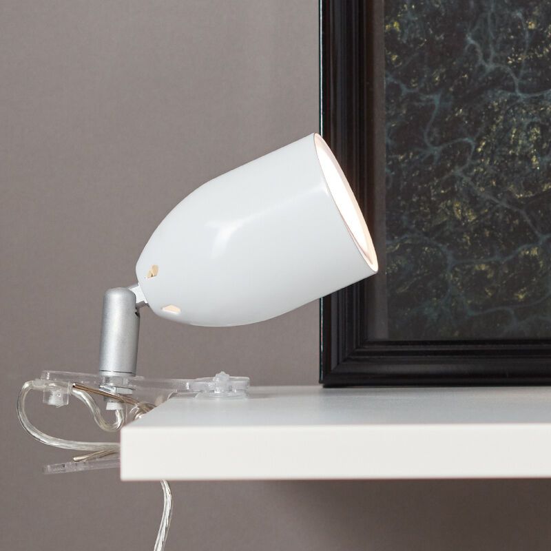 Muovi puristinspotti valkoinen, Keke, katkaisimella