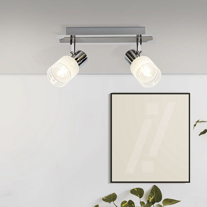 Metalli kattokohdevalaisin kromi, Blake, 28W, 2700K LED