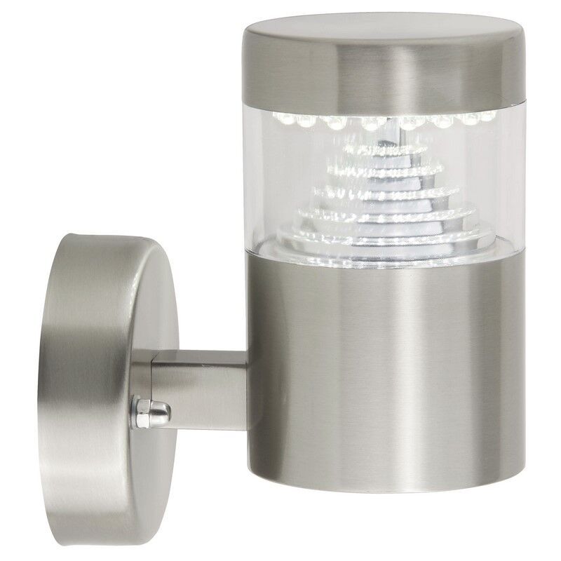 Muovi ulkovalaisin kromi, Samuel, 1W, 6500K LED, IP44