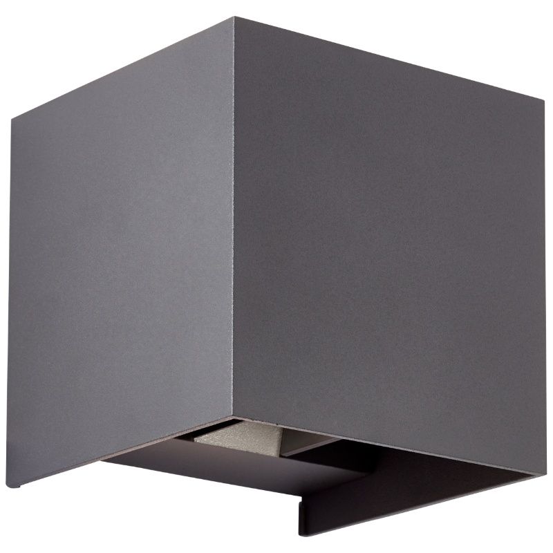 Moderni ylös alas seinävalaisin harmaa, Romar, 6,5W, 3000K LED, IP44
