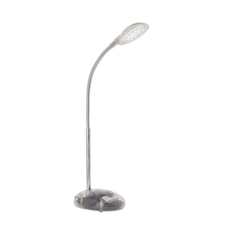 Muovi työpöytävalaisin läpinäkyvä, Marenthe, 2W, 6000K LED, katkaisimella