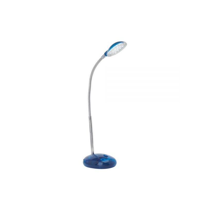 Muovi työpöytävalaisin sininen, Marenthe, 2W, 6000K LED, katkaisimella