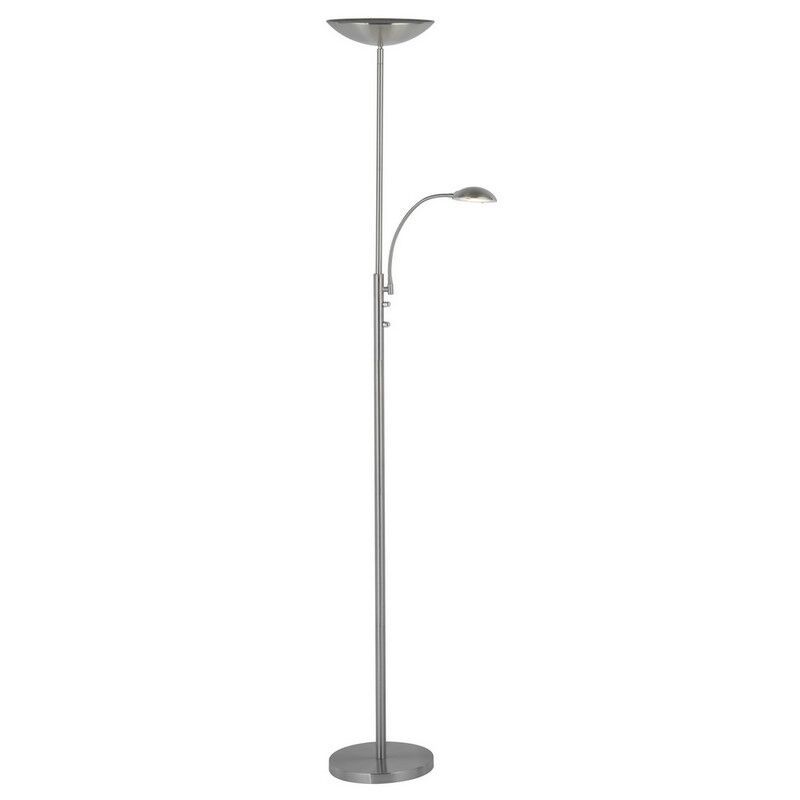 Moderni lattiavalaisin kromi, Elina, 18W, 3000K LED