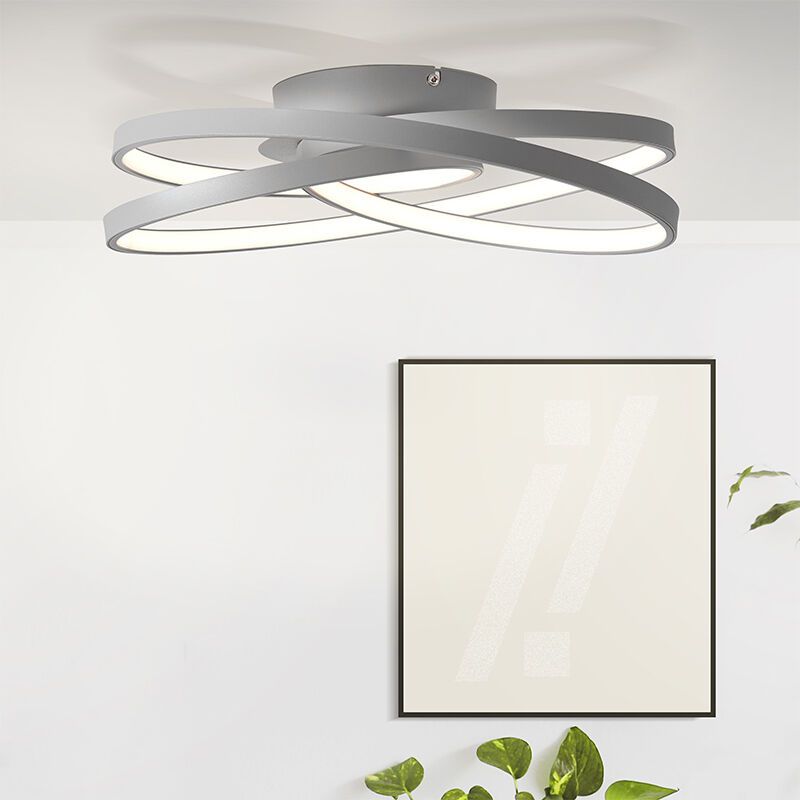 Design kattovalaisin harmaa, Milou, 40W, 3000K LED