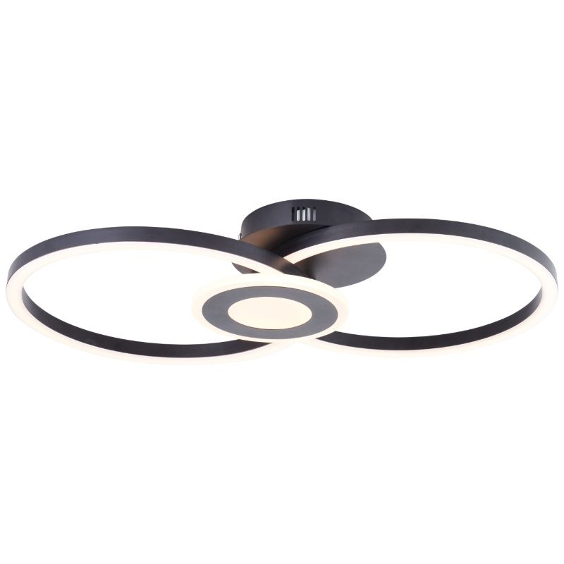 Design kattovalaisin musta, Volkert, 24W, 3000K LED