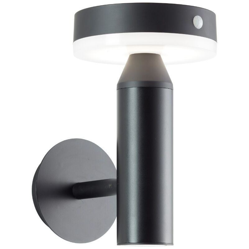 Metalli aurinkovoimainen ulkovalaisin musta, Kubilay, 3W, 4000K LED, IP44