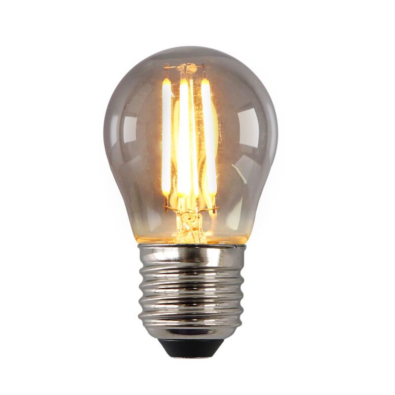 Himmennettävä E27 Olucia LED-lamppu, P45, 3W, savulasi, 2200k Himmennettävä E27 Olucia LED-lamppu, P45, 3W, savulasi, 2200k