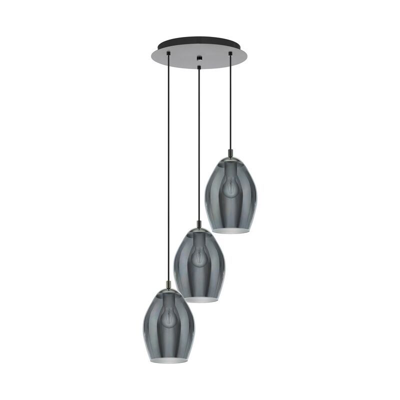 Design teräs riippuvalaisin harmaa, Nikky