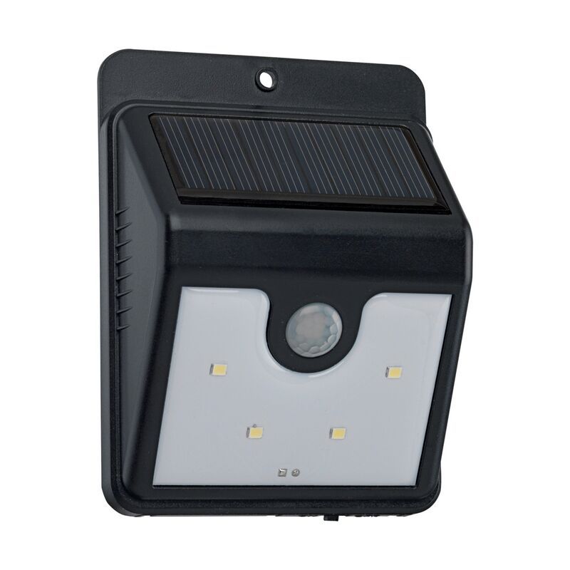 Muovi aurinkovoimainen ulkovalaisin musta, Zora, 1W, 6000K LED, IP44