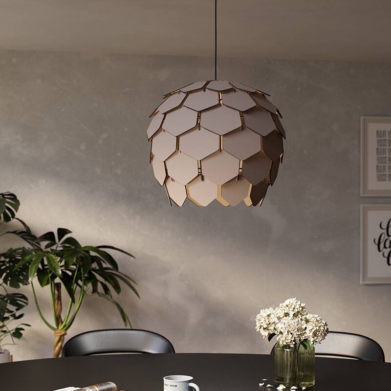 Design puu riippuvalaisin valaisin ruokapöydän päälle harmaa, Latoya
