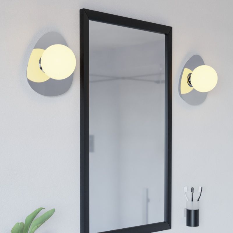 Moderni teräs seinävalaisin kromi, Cornee, 4,2W, 2700K LED, IP44