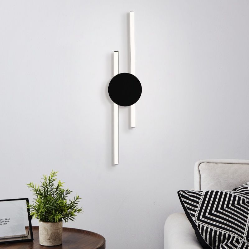 Design alumiini seinävalaisin musta, Vixa, 20W, 3000K LED