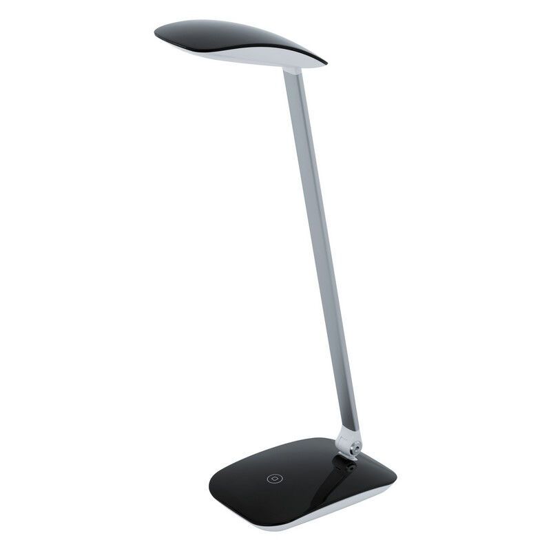 Moderni muovi työpöytävalaisin musta, Arslan, 5W, 4000K LED, kosketushimmentimellä