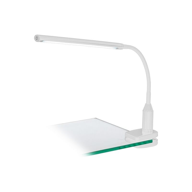 Moderni muovi puristinvalaisin valkoinen, Brennan, 4W, 4000K LED, katkaisimella
