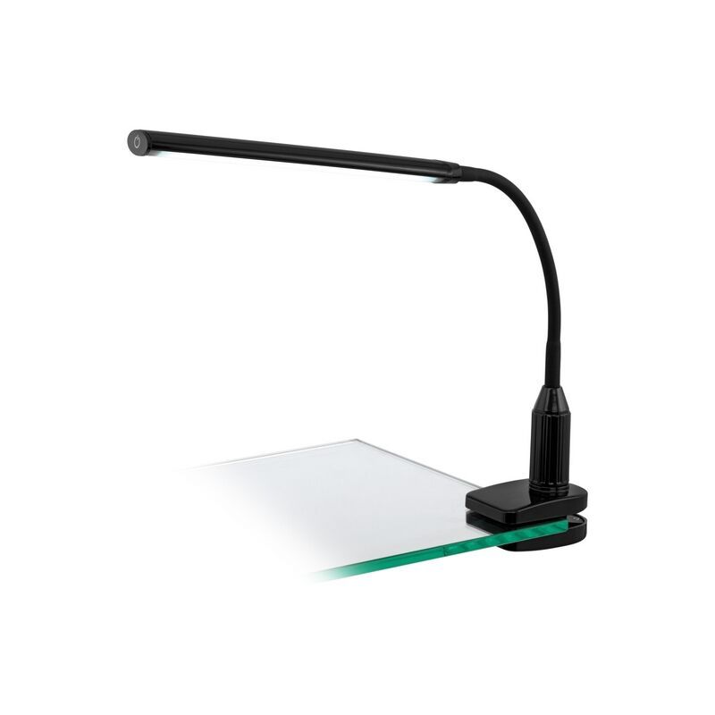 Moderni muovi puristinvalaisin musta, Brennan, 4W, 4000K LED, katkaisimella