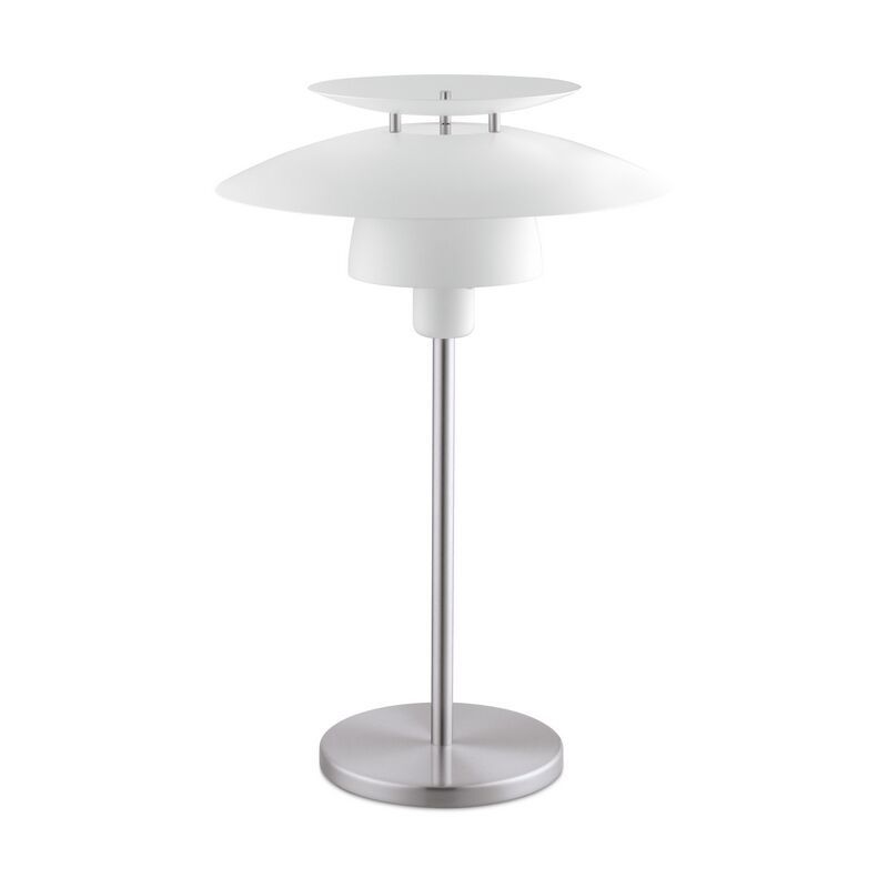 Design teräs pöytävalaisin valkoinen, Lariana, katkaisimella