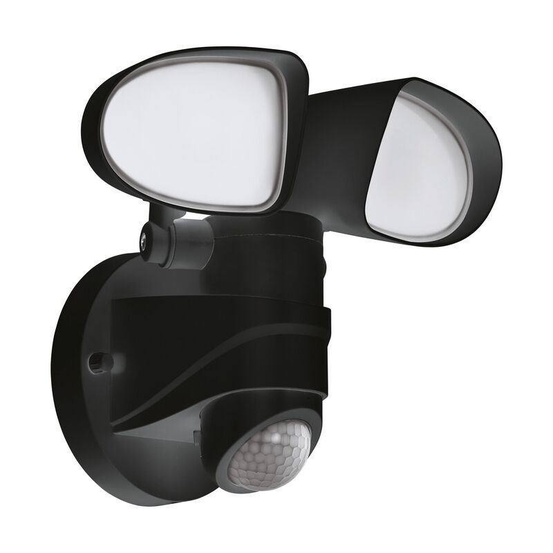Muovi liiketunnistimella varustettu ulkoseinävalaisin musta, Joselien, 6W, 5000K LED, IP44