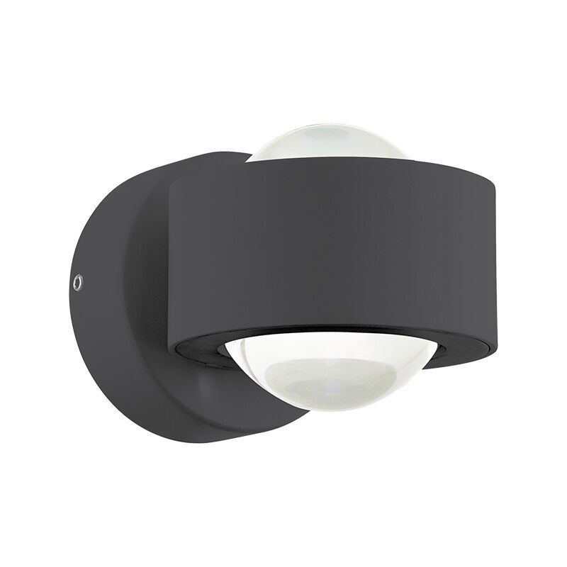 Moderni alumiini ulkovalaisin antrasiitti, Lyn, 2W, 3000K LED, IP44