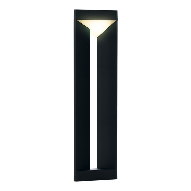 Moderni alumiini ulkovalaisin musta, Lyke, 10W, 3000K LED, IP54