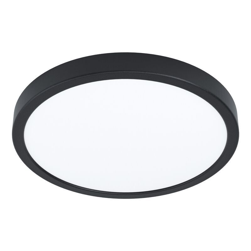 Teräs kylpyhuoneen kattovalaisin musta, Pascale, 20W, 3000K LED, IP44