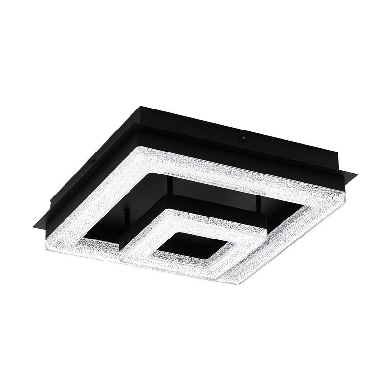 Design teräs kattolamppu musta, Arjo, 12W, 3000K LED