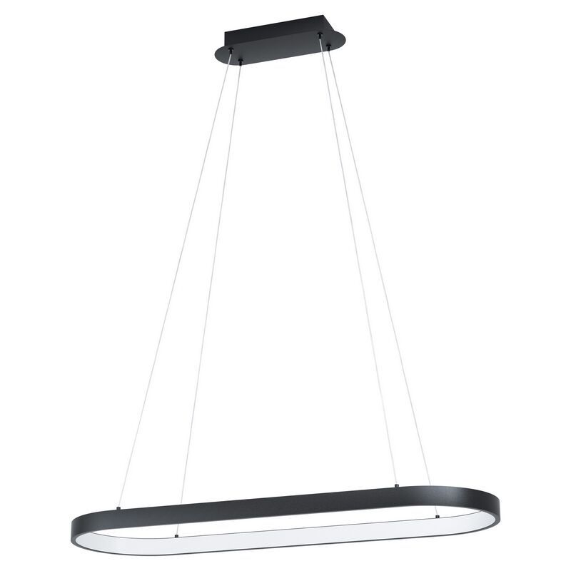 Moderni teräs riippuvalaisin musta, Maira, 30W, 3000K LED