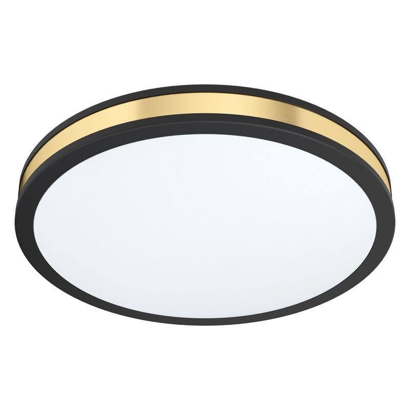 Moderni teräs kattolamppu musta, Rivano, 24W, 3000K LED Moderni teräs kattolamppu musta, Rivano, 24W, 3000K LED