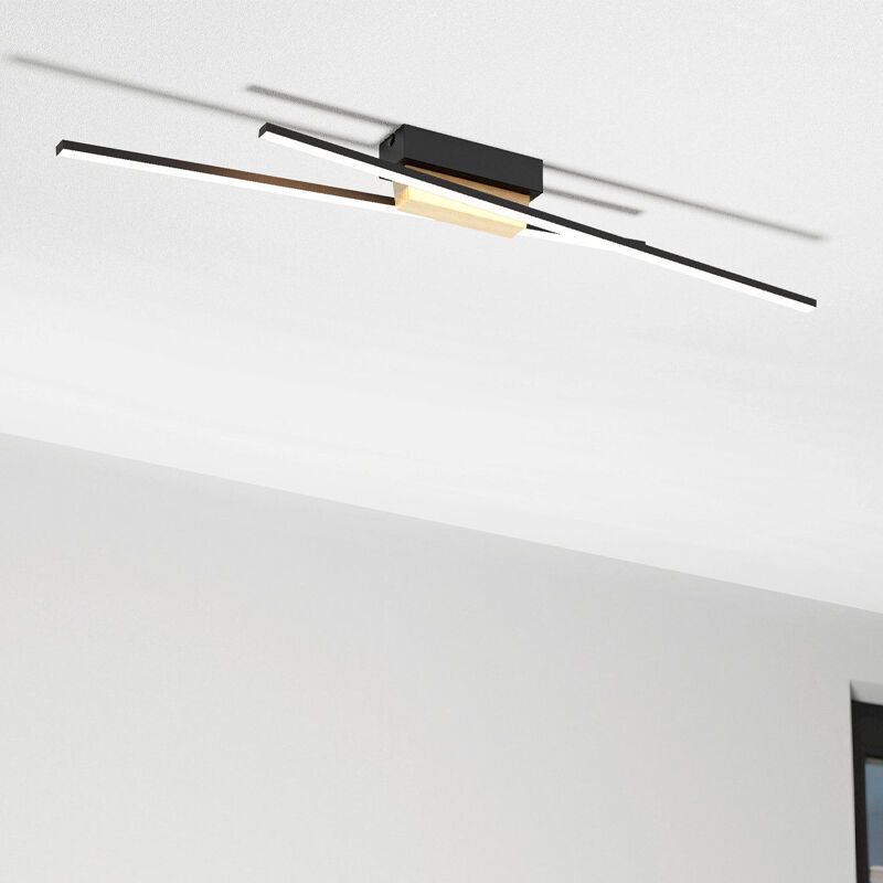 Moderni alumiini kattovalaisin musta, Leintje, 13W, 3000K LED