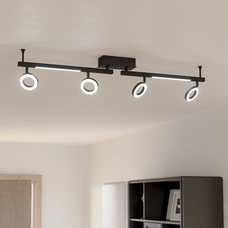 Moderni alumiini kattokohdevalaisin musta, Madelinde, 3,2W, 3000K LED