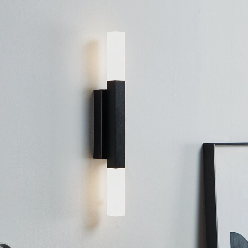 Moderni alumiini peilivalaisin musta, Yolande, 5,5W, 3000K LED, IP44