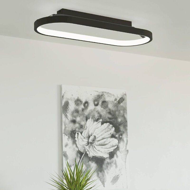 Moderni alumiini kattovalaisin musta, Maira, 27W, 3000K LED, 3-portaisesti himmennettävä Moderni alumiini kattovalaisin musta, Maira, 27W, 3000K LED, 3-portaisesti himmennettävä