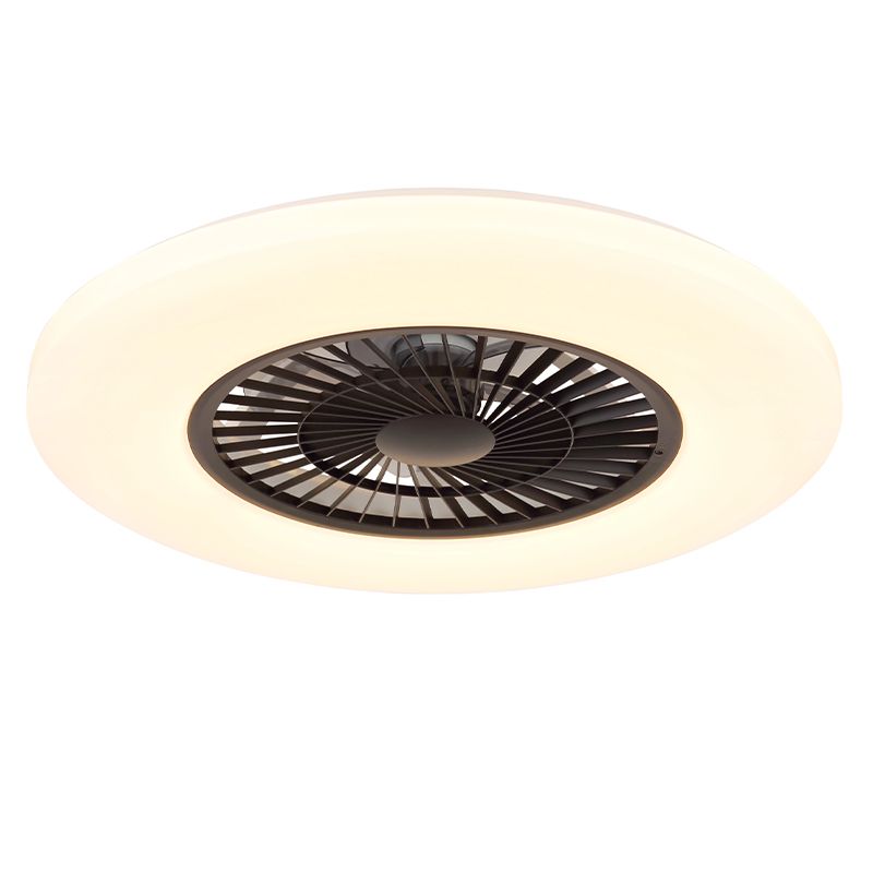Valkoinen moderni kattotuuletin muovia, Kjelt, 40W, RGBW LED, kaukosäätimellä