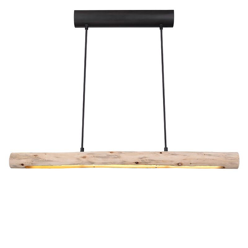 Rustiikkinen puu riippuvalaisin ruskea, Abbas, 15W, 3000K LED