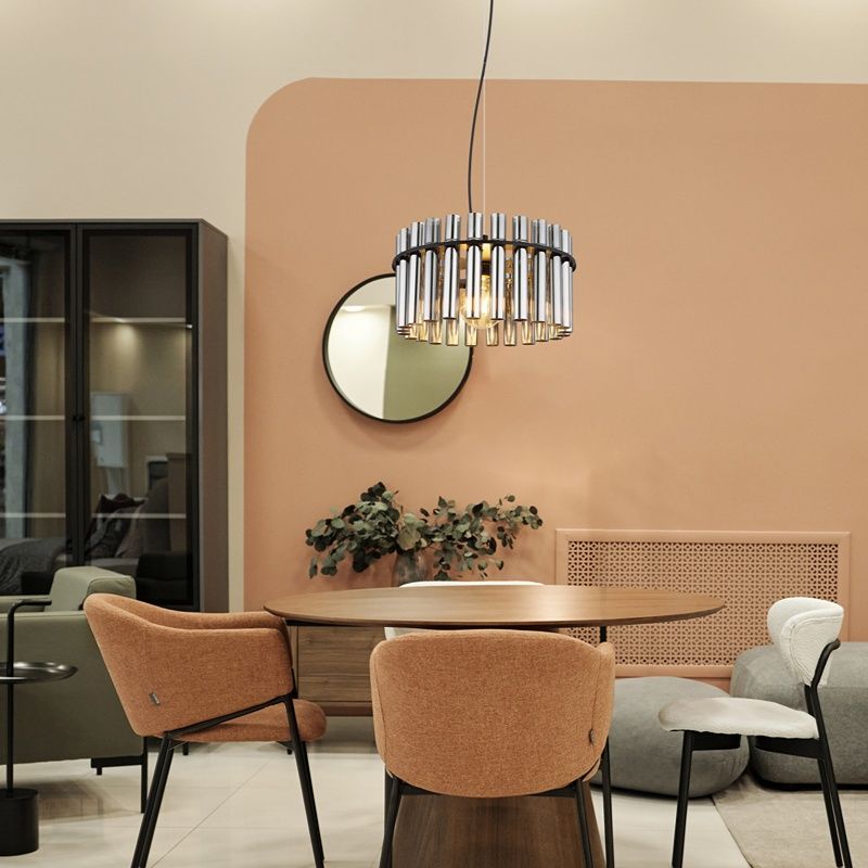 Design lasi riippuvalaisin musta, Genelva