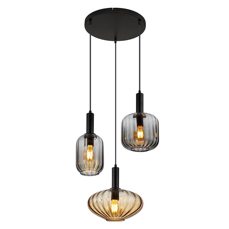 Design lasi riippuvalaisin musta, Marjolein Design lasi riippuvalaisin musta, Marjolein
