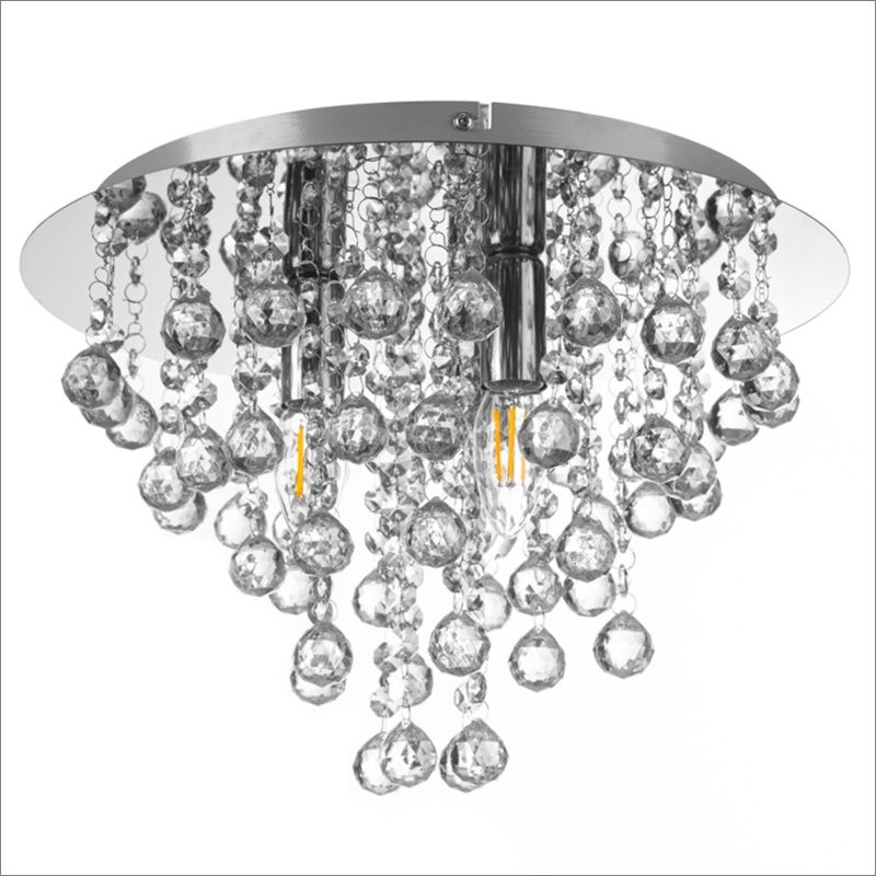 Design metalli kattovalaisin kromi, Luus