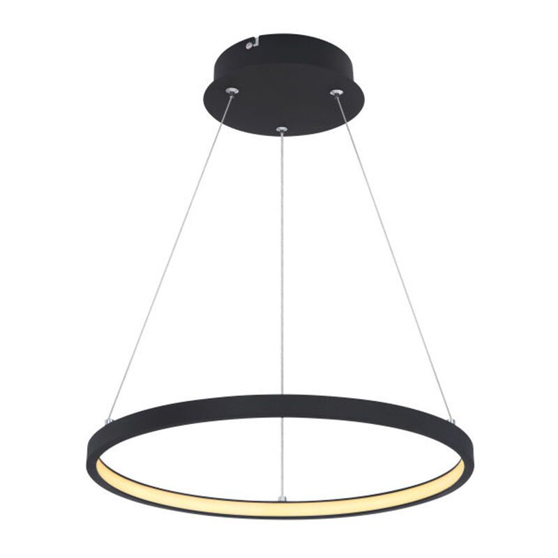 Moderni metalli riippuvalaisin musta, Jeana, 19W, 3000K LED Moderni metalli riippuvalaisin musta, Jeana, 19W, 3000K LED