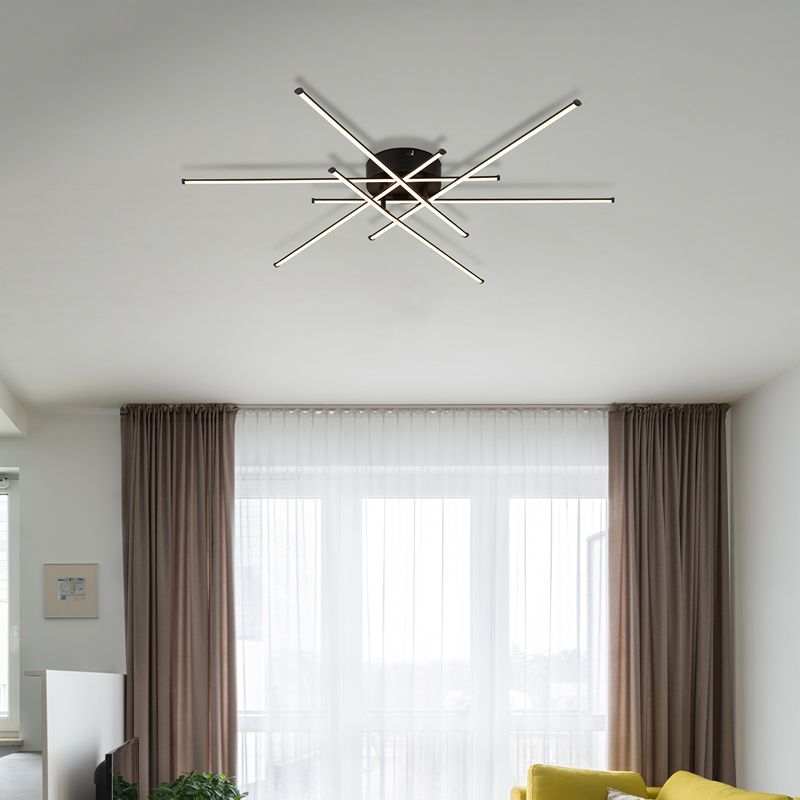 Design alumiini kattovalaisin musta, Leigh, 40W, 3000K LED